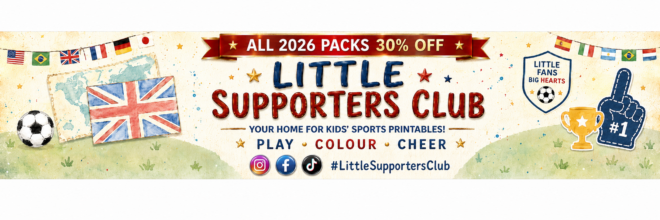The Little Supporters Club banner